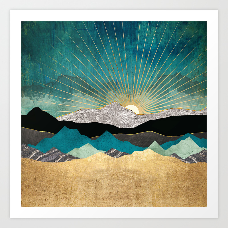 peacock vista art print by spacefrogdesigns
