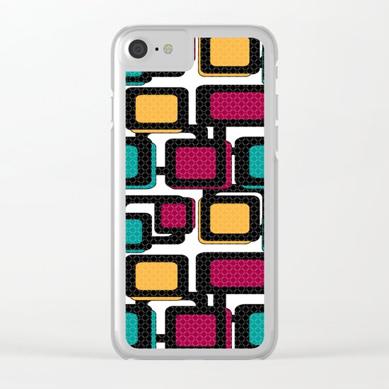 Seamless pattern with geometric elements Clear iPhone Case