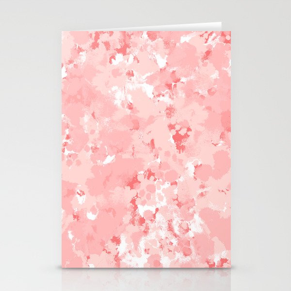 Grace - watercolor modern minimal abstract painting pink pastel office decor Stationery Cards