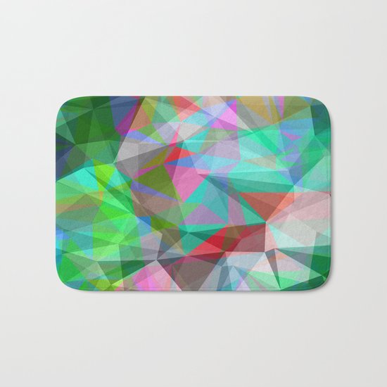 green crystal depth Bath Mat
