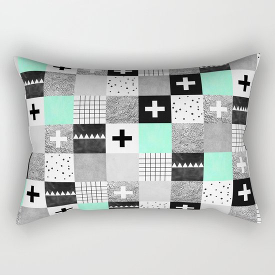 Squares 002 Rectangular Pillow