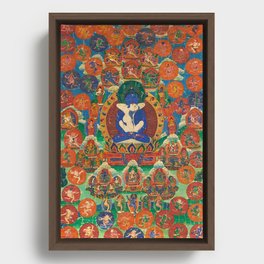 Mahayana Buddhist Samantabhadra Yab Yum Framed Canvas