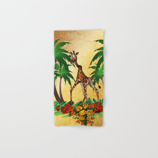 Funny giraffe Hand & Bath Towel