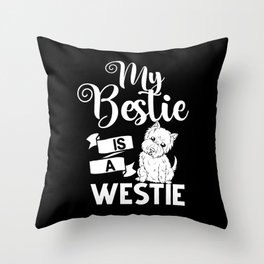 West Highland Terrier Gift Westie Dog Throw Pillow