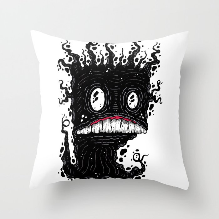 Stressed Out Ghostie Throw Pillow