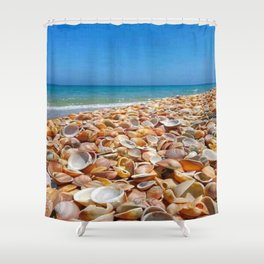 Amazing view of seashells. Shower Curtain