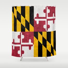 Maryland State Flag US State flag American New England Standard Banner Shower Curtain