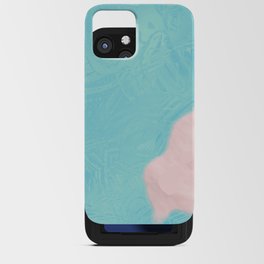 Light turquoise blue iPhone Card Case