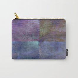 Ripple Patchwork Floral Abstract Carry-All Pouch