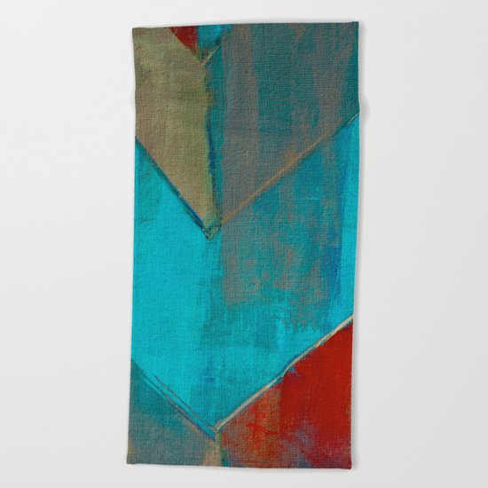 The River that Through the City Beach Towel