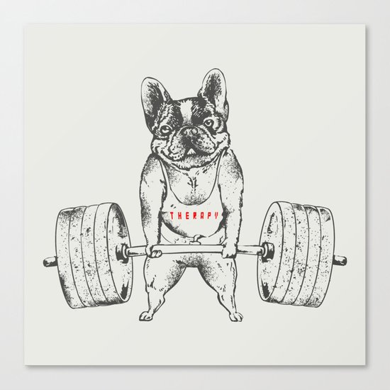 Frenchie Lift Canvas Print