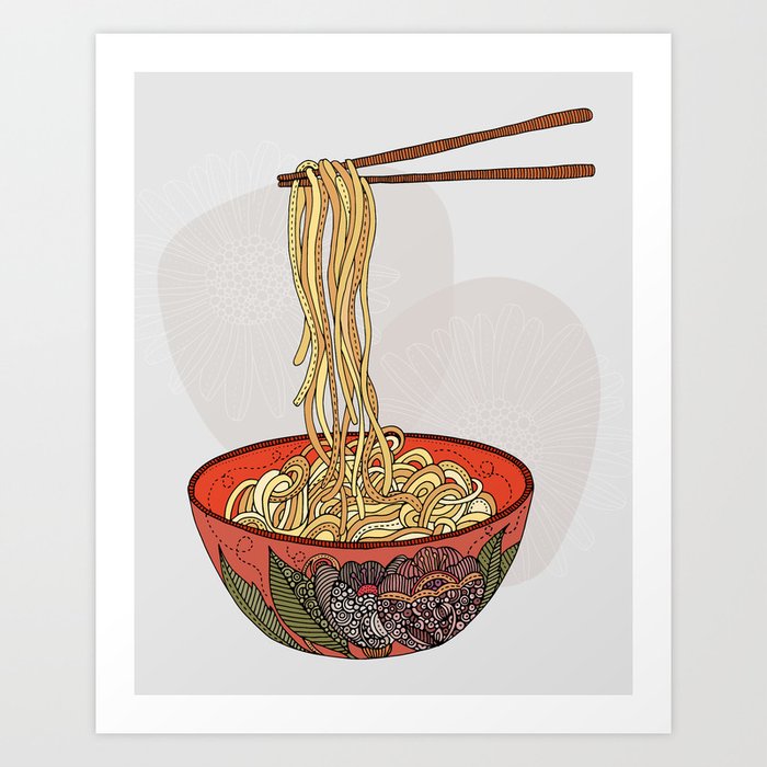 Eat Noodles Art Print
