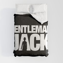 Gentleman Jack Title with Anne Lister Silhouette Comforter