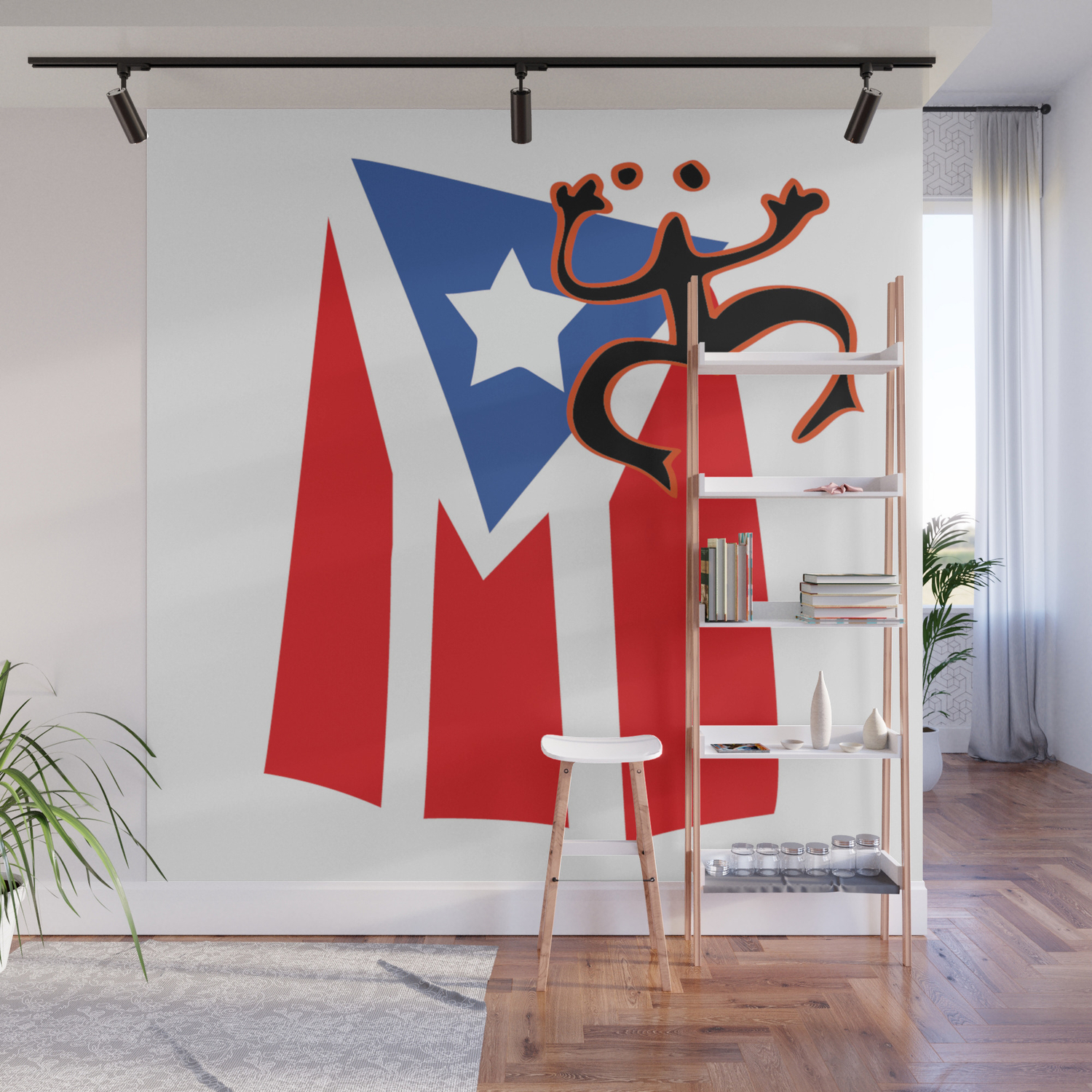 Mi Bandera Puerto Rico Wall Mural By Pmsarchitect Society6 Mi Bandera Puerto Rico Wall Mural By Pmsarchitect Society6