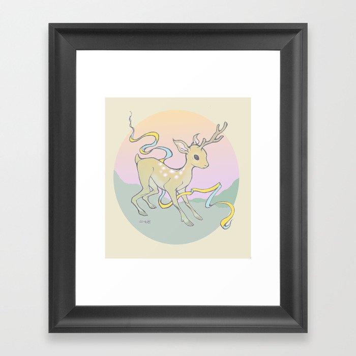 Unifawn (color) Framed Art Print