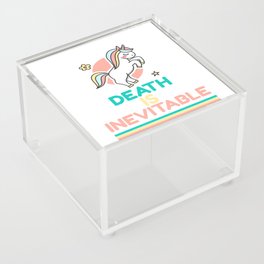 Death is Inevitable - Nihilism Design Acrylic Box