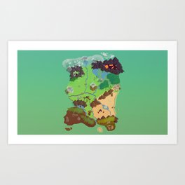 The Continent of Antonica Art Print