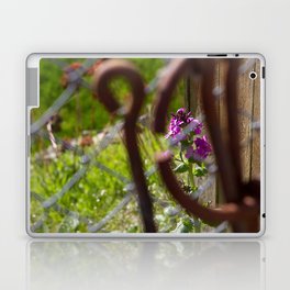 Iron and Purple Flowers Laptop & iPad Skin