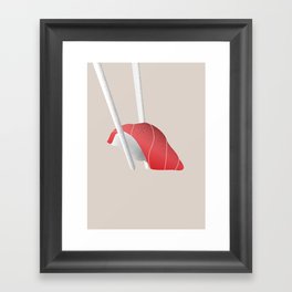 Minimal Sushi Illustration 01 Framed Art Print