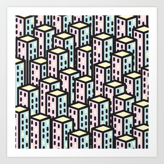 skyscrapers Art Print