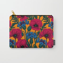 Red poppies and blue cornflowers Carry-All Pouch