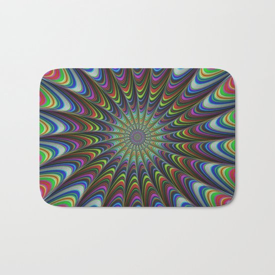 Psychedelic star Bath Mat
