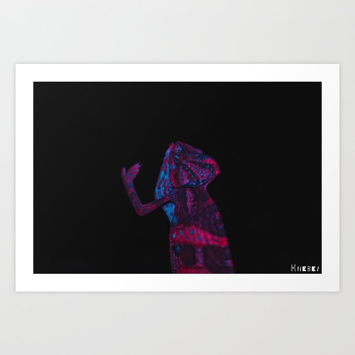 Chameleon Three Art Print