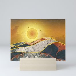 Mountains and sky  Mini Art Print