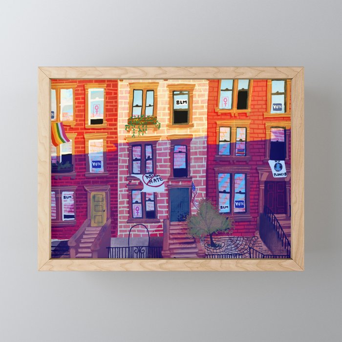 Brooklyn United Framed Mini Art Print