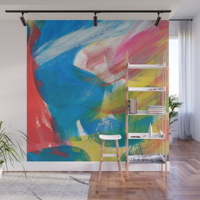 Abstract Artwork Colourful 4 Wall Mural By Kathrinmay