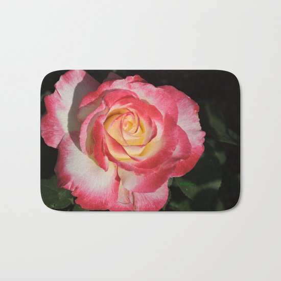 Multi-Hued Rose Bath Mat