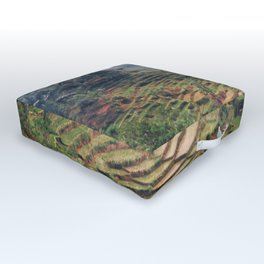 Rice Field 1 Outdoor Floor Cushion | Color, Field, Digital, Photo, Ricefield 