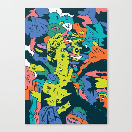 Molding back Canvas Print