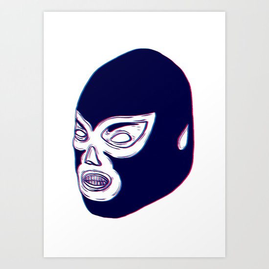 Lucha Libre Mask Art Print
