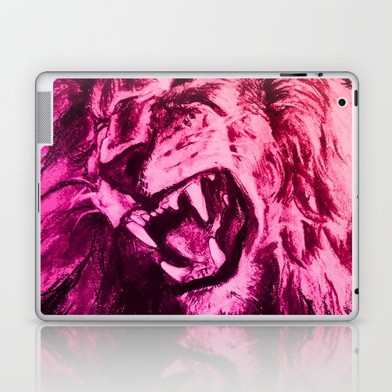 Panthera Leo Carboneum - Pink Laptop & iPad Skin