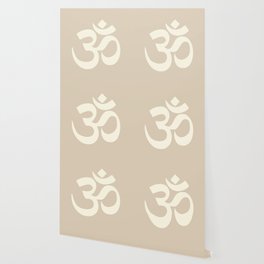 Ohm/ Aum Symbol in Neutral Wallpaper