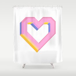 Happy heart Shower Curtain