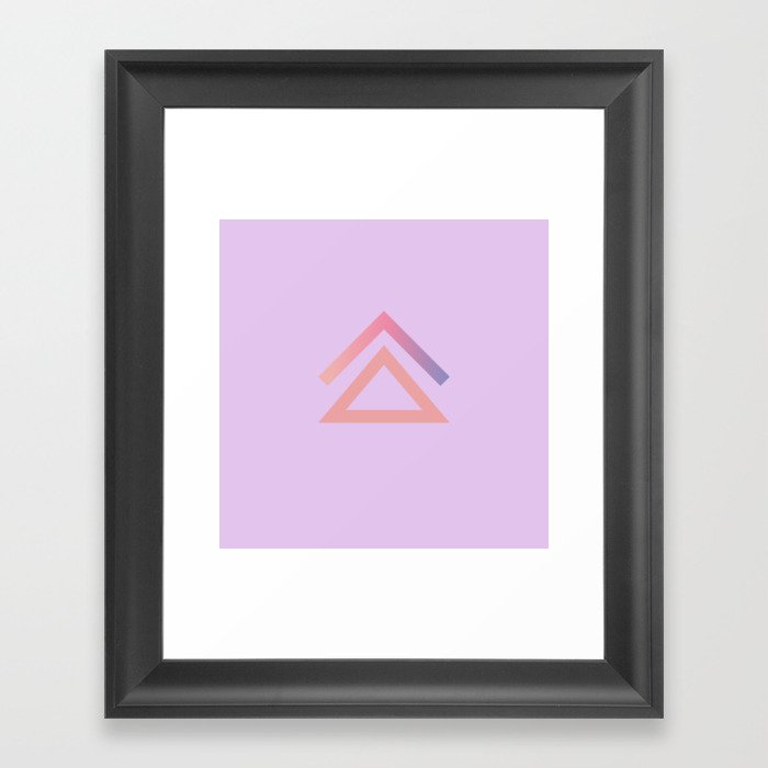 Lavender Geometric Framed Art Print