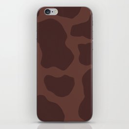 Brown + Tan Howdy Cow Spots, Hand-Painted iPhone Skin