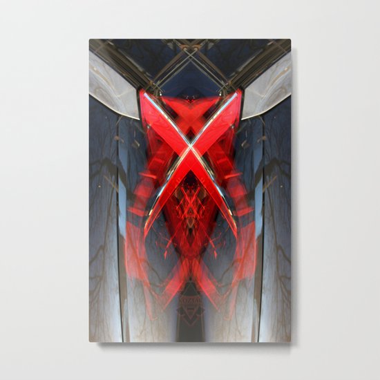 Rorschach flare porsche Metal Print