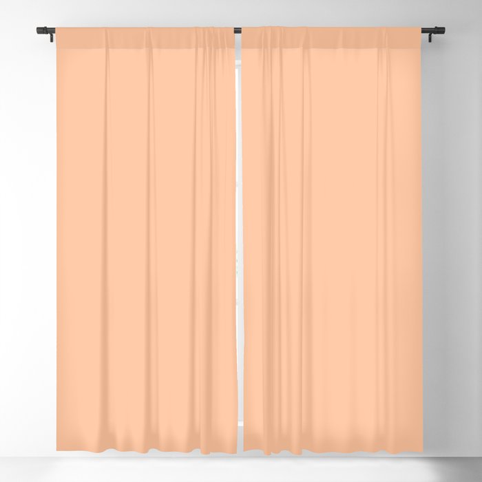 GUMDROPS Peach pastel solid color Blackout Curtain