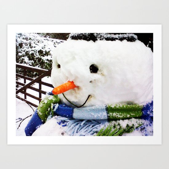 Snowman Art Print
