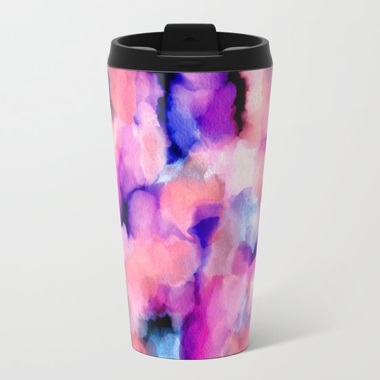 Abstract Watercolor Wash Travel Mug