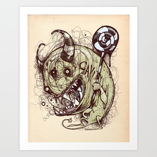 Don't forget to floss Art Print