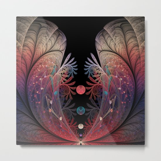 Abstract Fractal Art, Juggling Metal Print