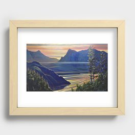 First Light Over Gambier Recessed Framed Print