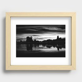 Lake Meritt (greyscale) Recessed Framed Print