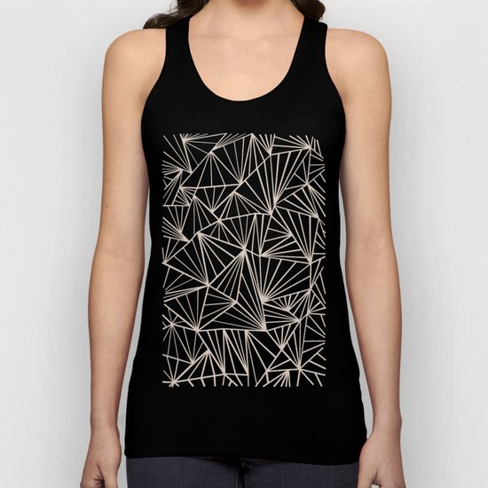 Ab Fan Grey And Nude Unisex Tank Top
