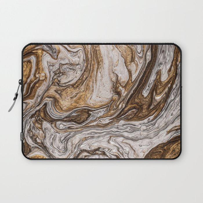 Metallic Marble Texture 01 Laptop Sleeve