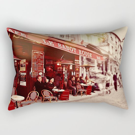 Coffehouse, Sidewalk Cafe Rectangular Pillow